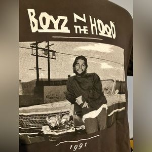 Boys N The Hood graphic logo T-shirt, color black, size medium